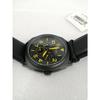 Used PULSAR PP6077 BLK YEL Leather strap Japanese instruction manual not available Quartz watch
