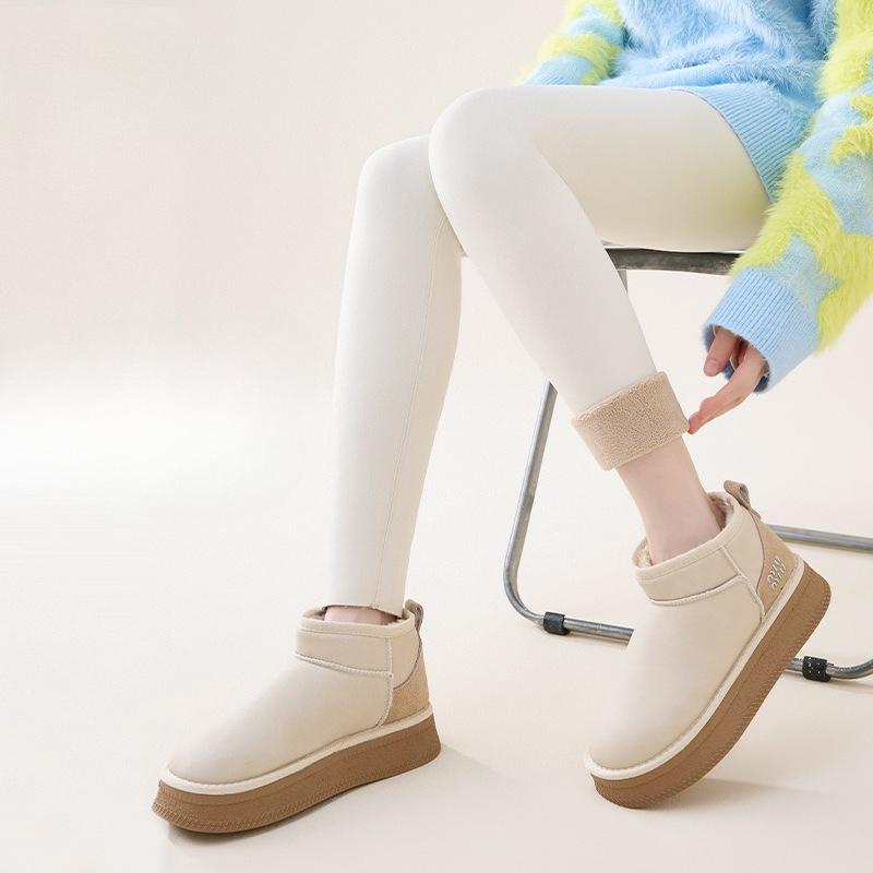 Brushed Shark Skin Women Winter High Waise Tummy Control Fleece Lined Yoga Pants Thick Warm Elastic Thermal Leggings