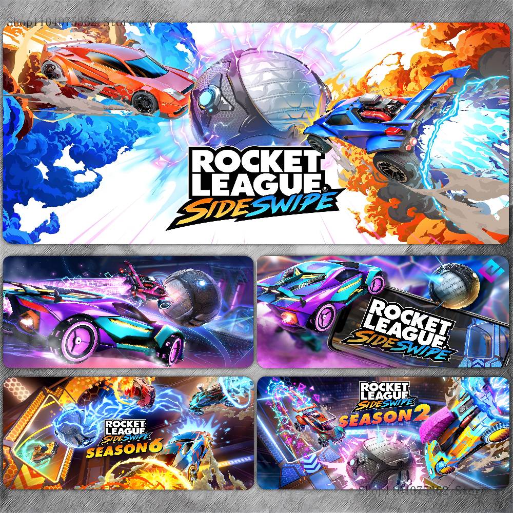 Tappetino Mouse Rocket League Sideswipe Tappetino Grande per Tastiera Scrivania Tappetino Mouse Gaming Bordo Lock Tappetino Antiscivolo