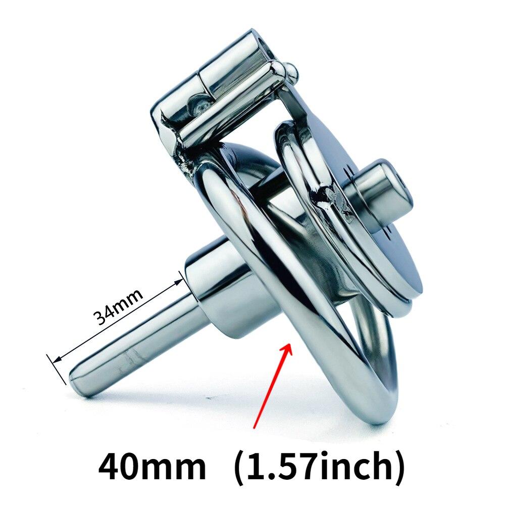 Metalowa blokada CB z cewnikiem blokada czystości penisa ćwiczący pierścień na penisa zabawki erotyczne rozciągacz jąder niewolnik Femdom stal nierdzewna