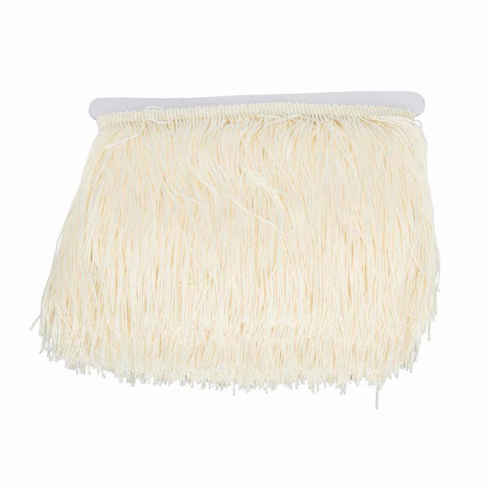 1 pezzo 10 iarde Lungo Nappa Frangia Bordo 6 pollici di Larghezza Abbigliamento da Palco Pizzo Poliestere Bordo Forniture per Cucito