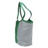Used COACH Tote Bag By color C2594 leather green gray casual