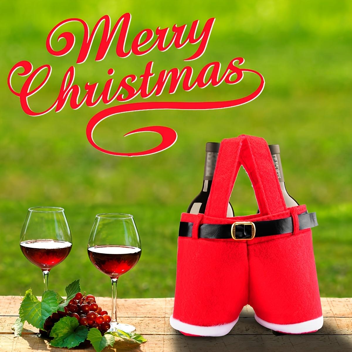 

Santa shorts gift bag, cute Christmas gift bag 17x23cm красный