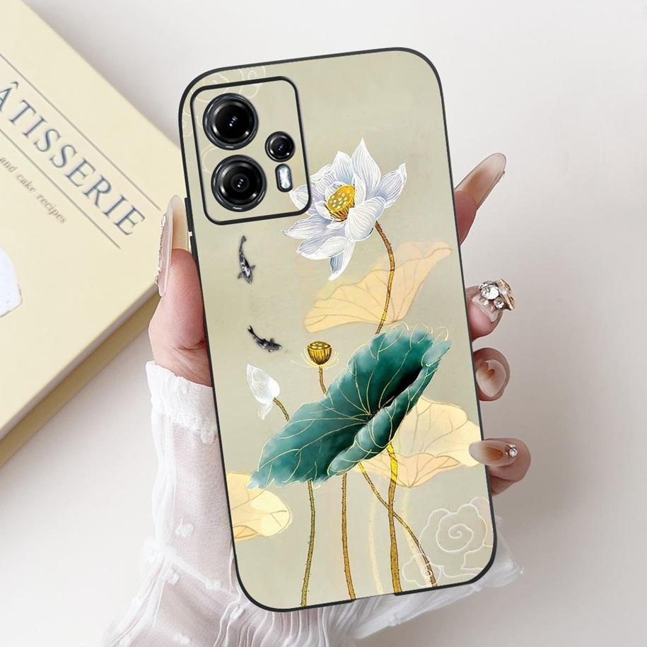 For Motorola Moto G13 G23 Case Lovely Panda Daisy Painted Cover Soft Silicone Phone Case For Moto G23 G 13 MotoG13 MotoG23 Coque