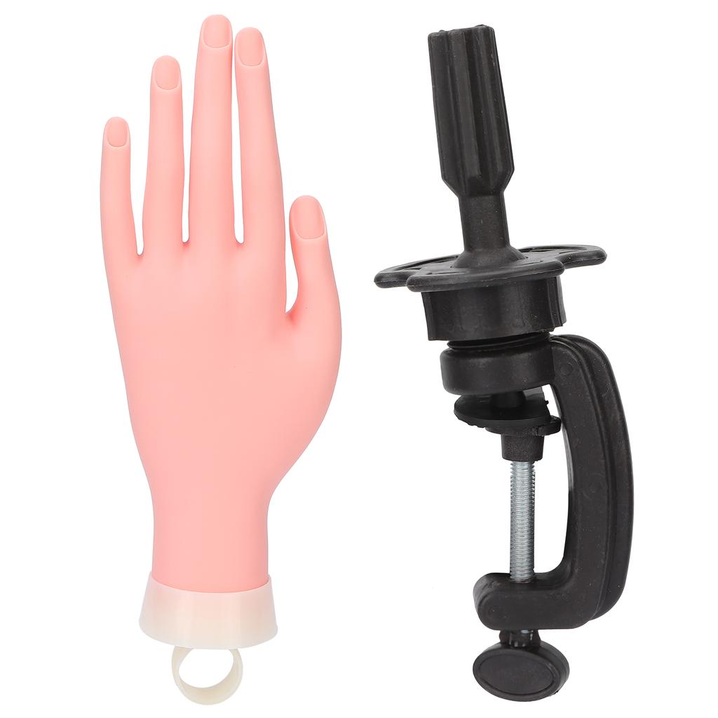 Realistic Nail Art Training Hand Bendable Mannequin Hand Flexible Fake Nail Practice Hand