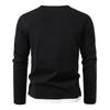 Men’s Plus Size Layered V-Neck Long Sleeve T-Shirt
