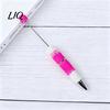 Novelty Rainbow Pens DIY Beadable Pen, Colorful Fancy Beaded Crafting Ballpoint Smooth Flow Gift for Students, Party Favors, Creative Office Supplies