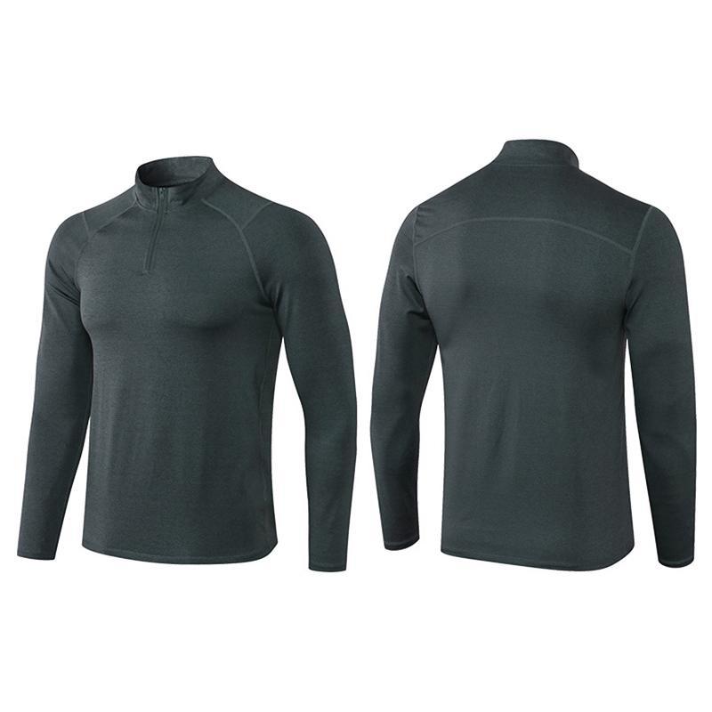 MUŽI Fitness Tričko s vysokou elasticitou Dlouhý rukáv Sportovní punčochové kalhoty Tréninkové košile Běžecké topy