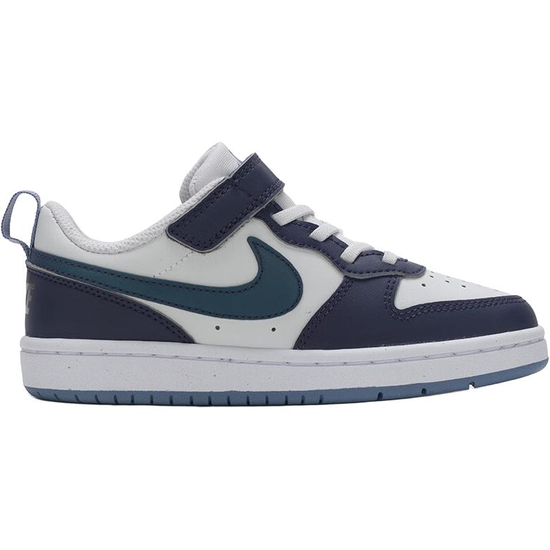 Nike Court Borough Low top Kids Lifestyle Shoes Blue White Children Aged 3 7 Years Old IB0715-001