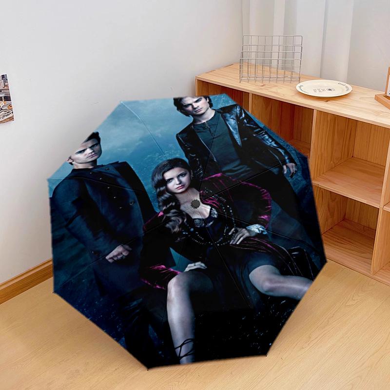 Twilight Saga Romance Automatic Umbrella - Suitable Travel Outdoor Portable Umbrella Birthday Gift Daily Essentials