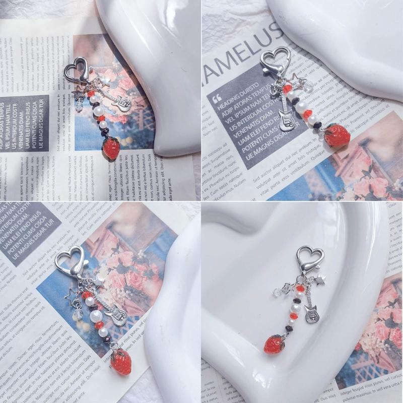 Trend Keychain Ornament Decoration for Bags Phones Sweet Cool Girl Decorations
