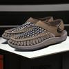 Summer Men's Sandals Plus Size Hand-woven Shoes