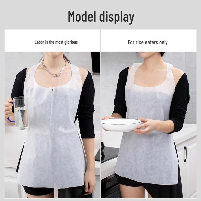 Dorosły Jednorazowy Śliniak Włókninowy do Jedzenia w Restauracjach Hot Pot, Raków i Grillowych