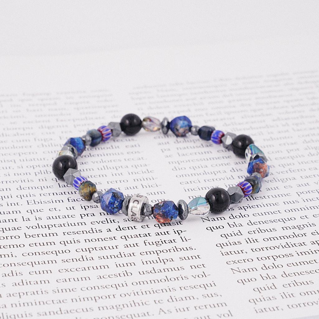 Jbans Classic Lapis Point Turkish Mixed Gemstone Bracelet (C2501Ac1248_Bl)