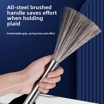 Kitchen Pot Washing Long Handle Dishwashing Cleaning Non-shedding Pot Brush