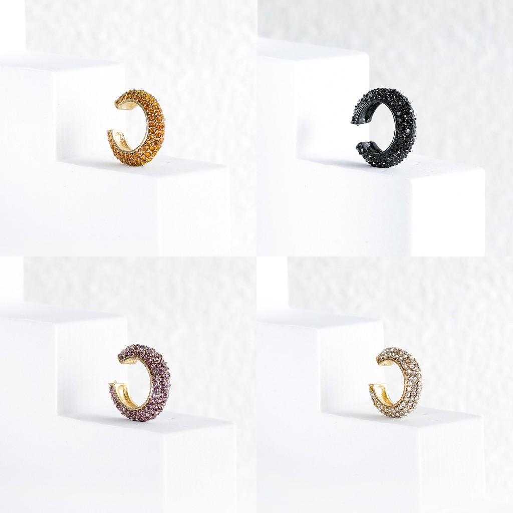 European And American Style Alloy Earrings For Women Colorful Geometric Design