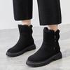 Fashion Snow boots women's winter new style women's shoes warm thick comfortable versatile anti slip cold resistant boots