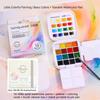 16Farben Klassisch/Chinesische Farben/Perlmutt/Morandi Vollton-Aquarellkasten Outdoor-Aquarellpigmente für Malerei Künstlerbedarf