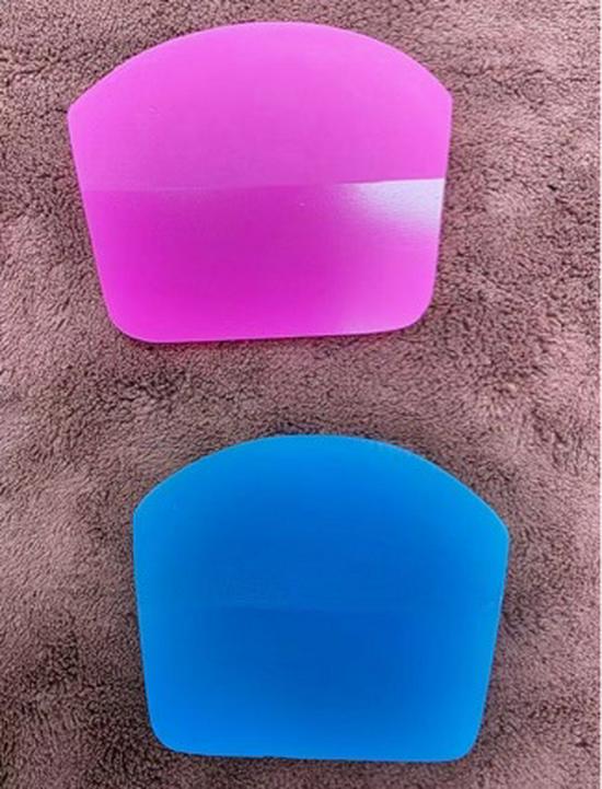 

Invisible Car Door Handle Protector Film with Curved Scraper TPU/PPF Application Tool рожевий