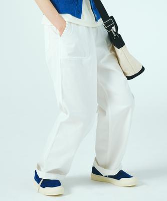 COVERNAT WOMAN Easy Elastic Cotton Pants White