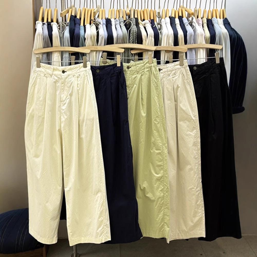 

19130 Spring/Summer High-Waist Korean Style Plus-Size Slimming Cargo Carrot Pants L (Size 3) синій