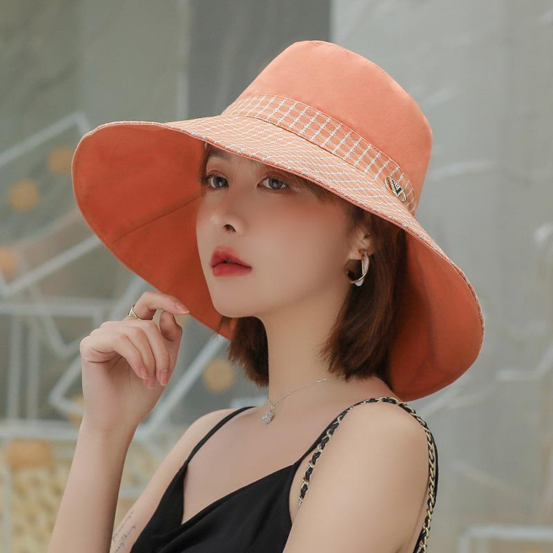 Hat Korea Dongdaemun Lattice Stitching 