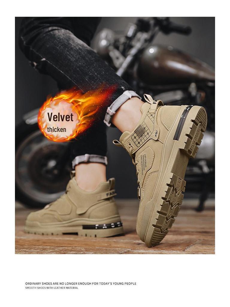 2024 Sametové Zateplené Všestranné Martensky: Módní a teplé ležérní sněhule na podzim a zimu