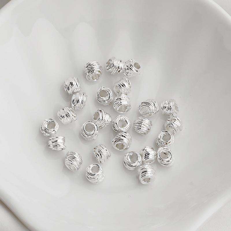 14K Gold Filled Farbechtheit Unregelmäßige Spirale Quadratische Abstandshalter Perlen Halskette DIY Material