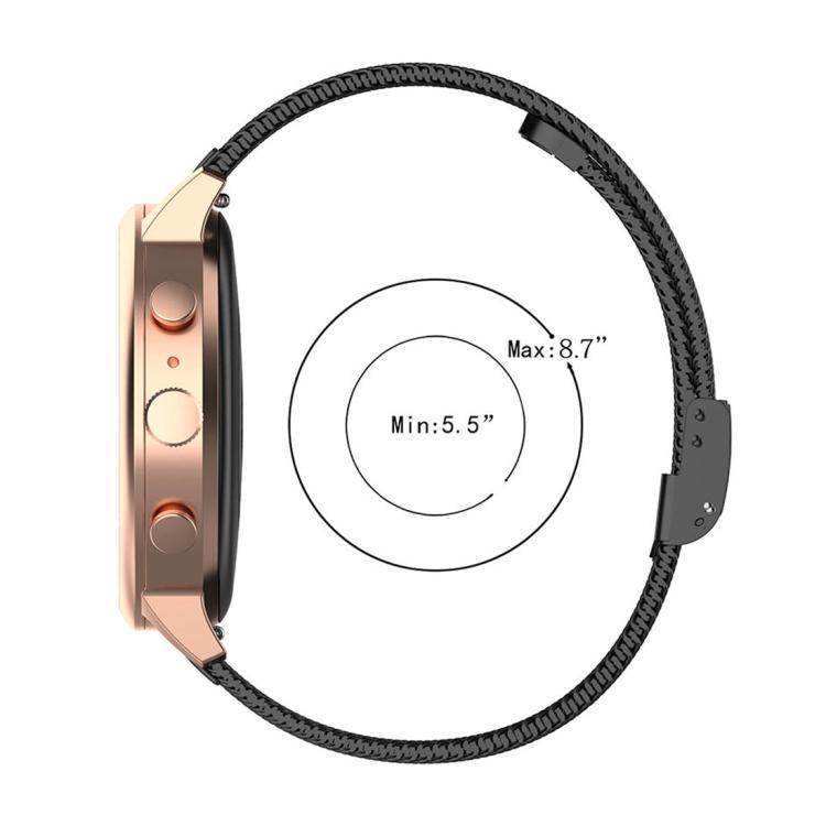 Neuer Eingang 22mm xDfind Schnalle Metallgeflecht Uhrenarmband Smartwatch Zubehör