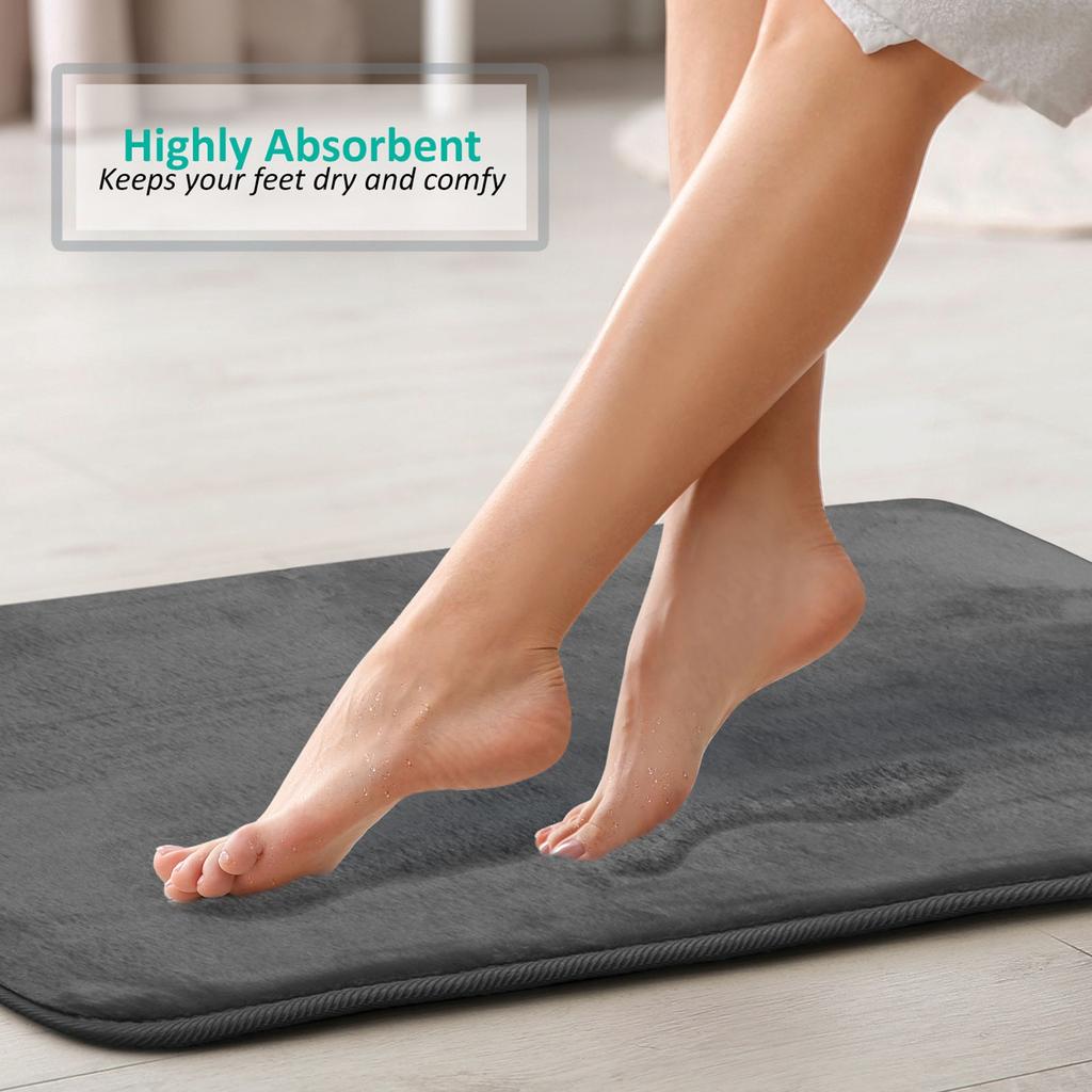 Bathroom Carpet Toilet Cushion Cover Microfiber Absorbent Non-Slip Mat Three-piece Set=U-shaped 40*60cm+50*50cm U+50*80cm