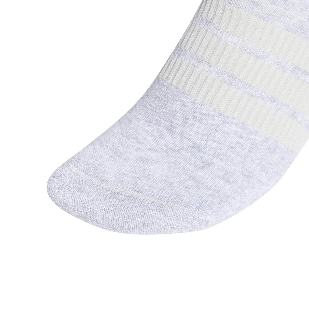Adidas Essentials Cushion Ankle Unisex Medium Gray Size M 3-Piece Socks, Adult, DVT59, Heather/White/Black (KC9631),