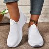 Changfengshu Shoes Women's Processing Customized New Flying Weaving Women's Shoes Versatile Comfortable Casual Shoes Lightweight Soft-soled Single Sho