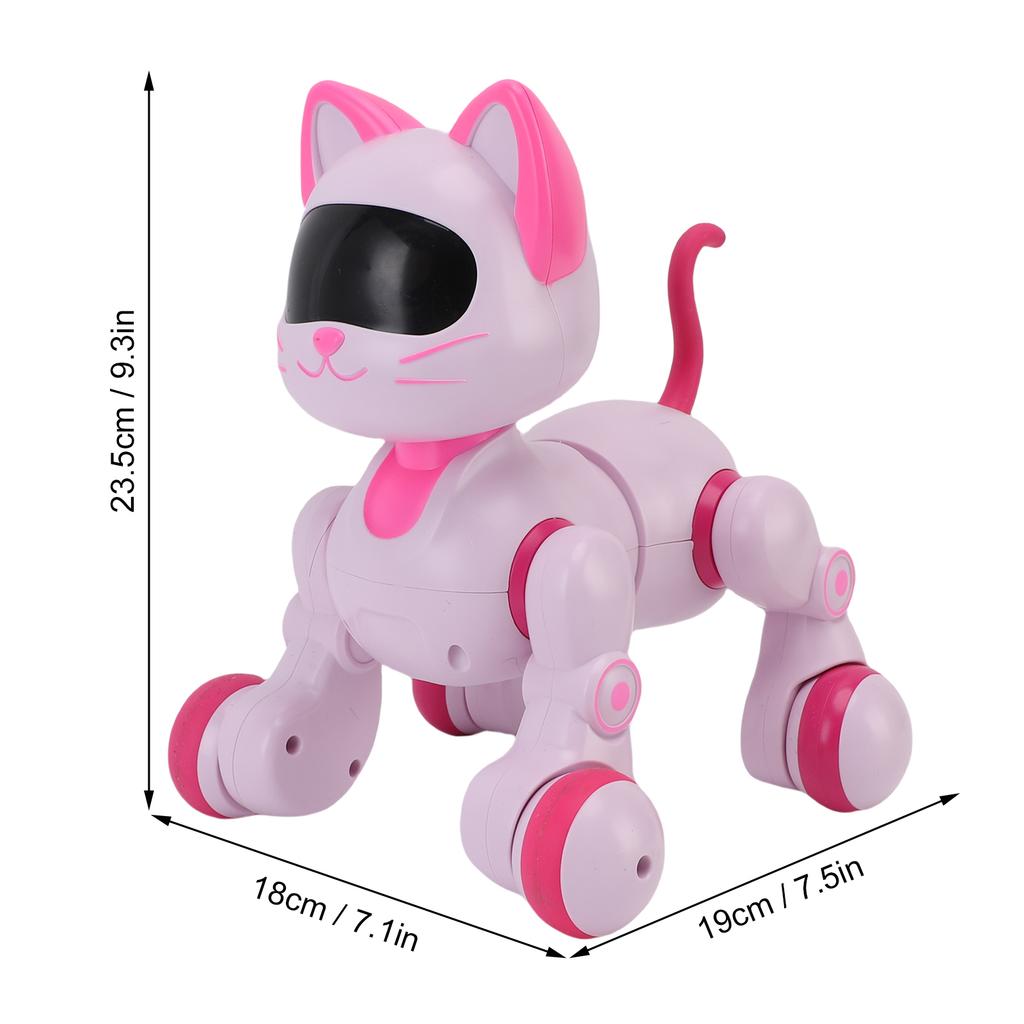 Robot Cat Interactive Toy Programmable Remote Control Robot Cat Toy Dancing Singing Electronic Kitty Pet for Toddler
