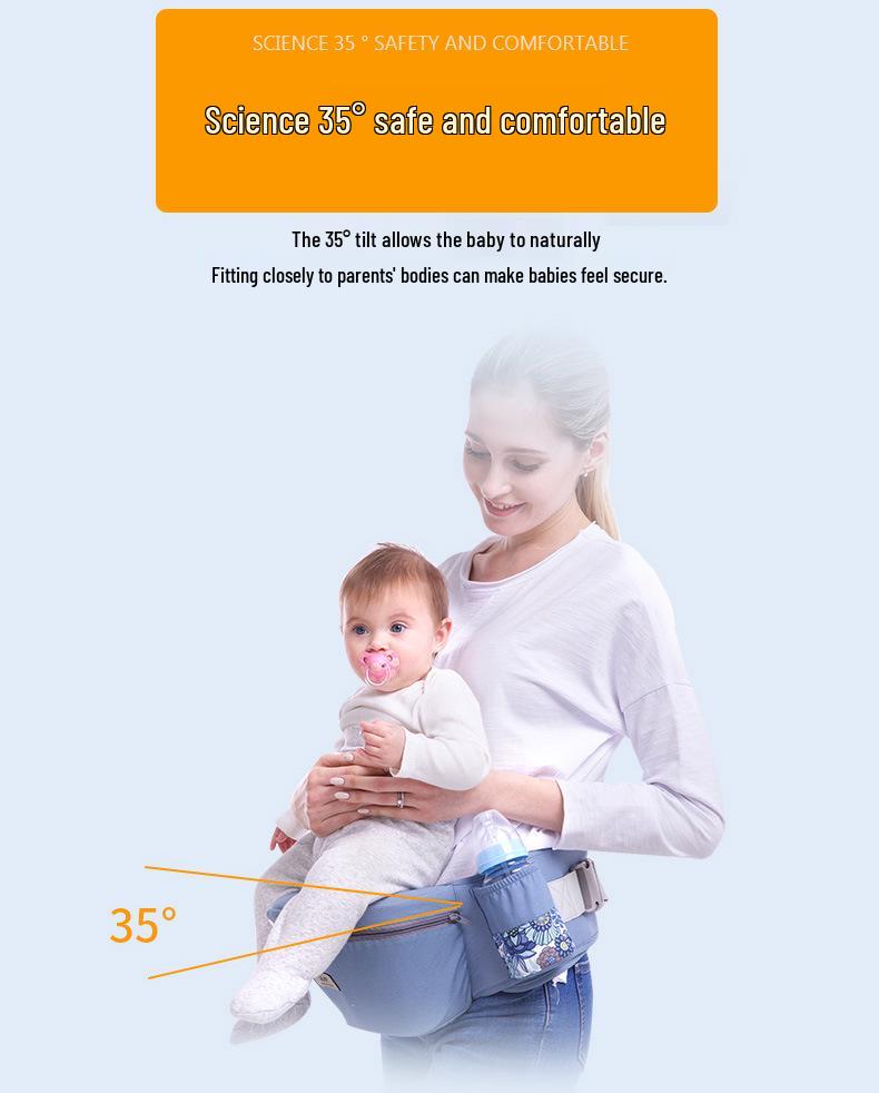 Multifunctional Infant Waist Stool & Front-Facing Baby Carrier - All-Season, Back-Carry Option