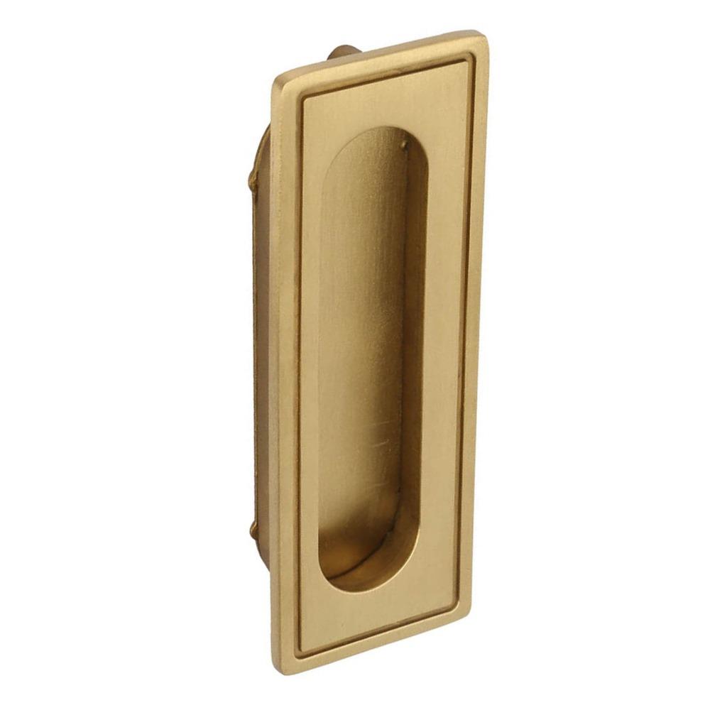 Brass Recessed Handle 105x38x11.5mm With 2 Installation Screws Invisible Finger Pull Flat Finger Pull Design Flush Pull Handle