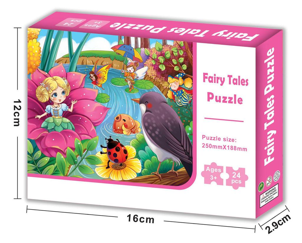 24-Piece Dinosaur Traffic Cognition Puzzle for Kids - Early Education Toy
