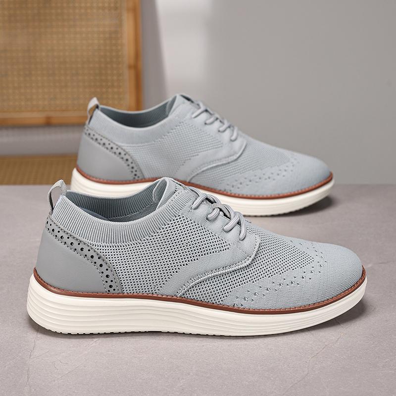 Herren Casual Kleider-Sneaker Outdoor Komfort Leichtgewichtige Freizeitschuhe Atmungsaktives Mesh Walking-Schuhe Weiche Sohle Sportschuhe