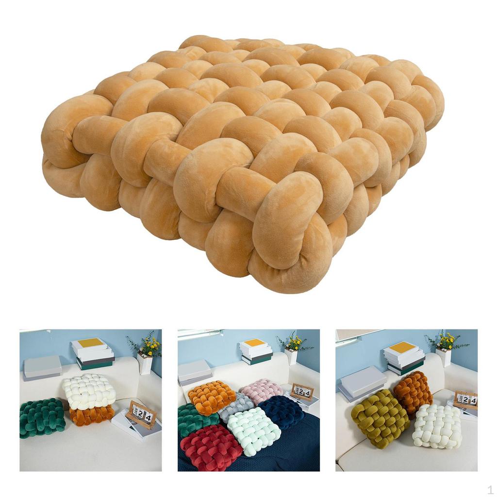 Decorative Throw Cushion Pillow Handmade Desktop Bedding Couch Knot