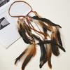 Feather Tassel Headband With Handcrafted Style For Travel And Vacation Decor