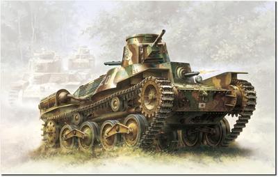 TANKY SVĚTA 2. SVĚTOVÁ VÁLKA Japonská armáda Lehký tank Type 95 Raný model Plastikový model MD009 MONO/Dragon 1/35 Ha-go (Nádrž)