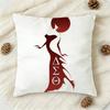 DDelta Sigma Theta Button Doublesided Printed Square Decorative Cushion Cover for Sofa Living Room Home Decor