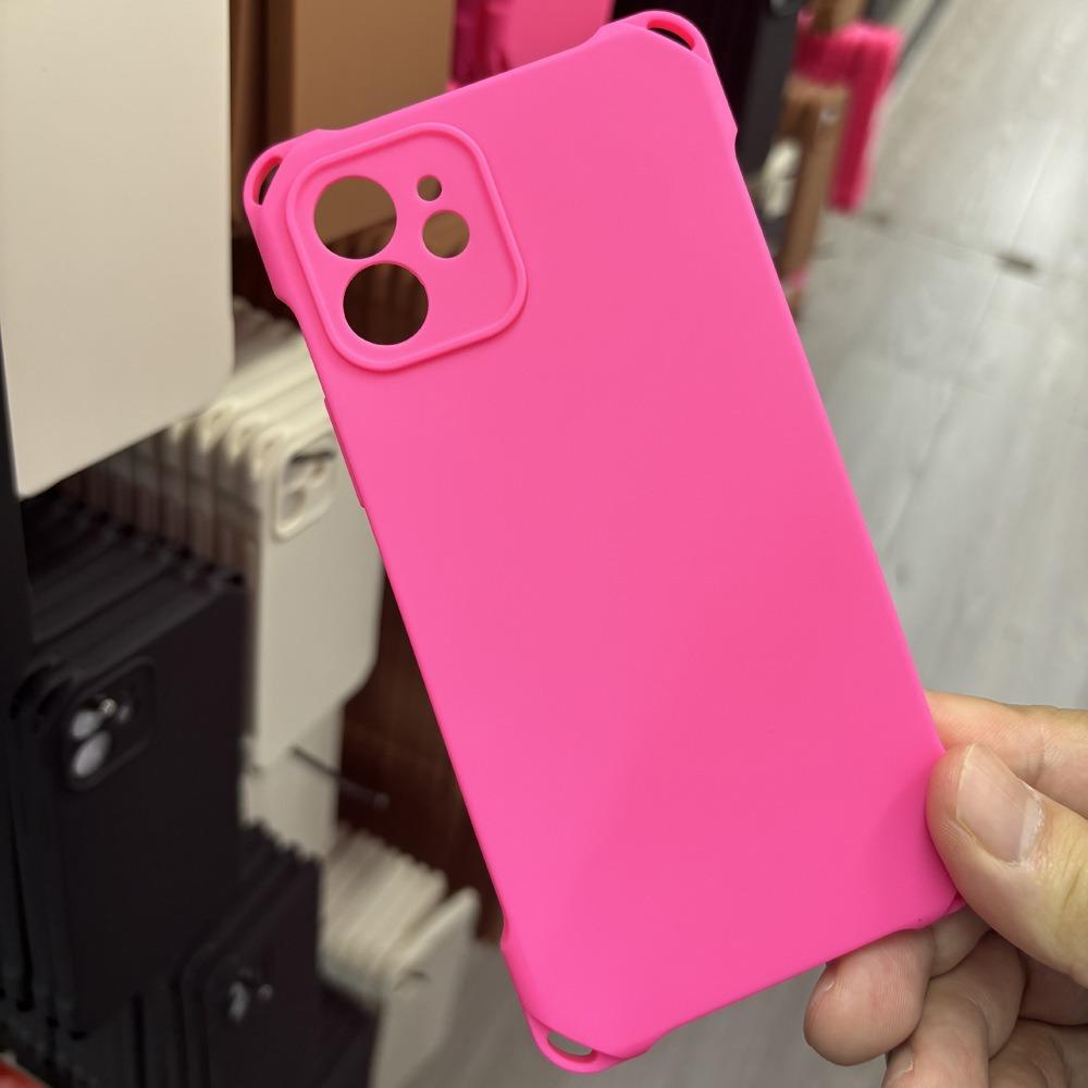 Four-corner Lanyard for Apple 16 Mobile Phone Case for IPhone15ProMax Matte Solid Color TPU Anti-fall Crossbody for Women