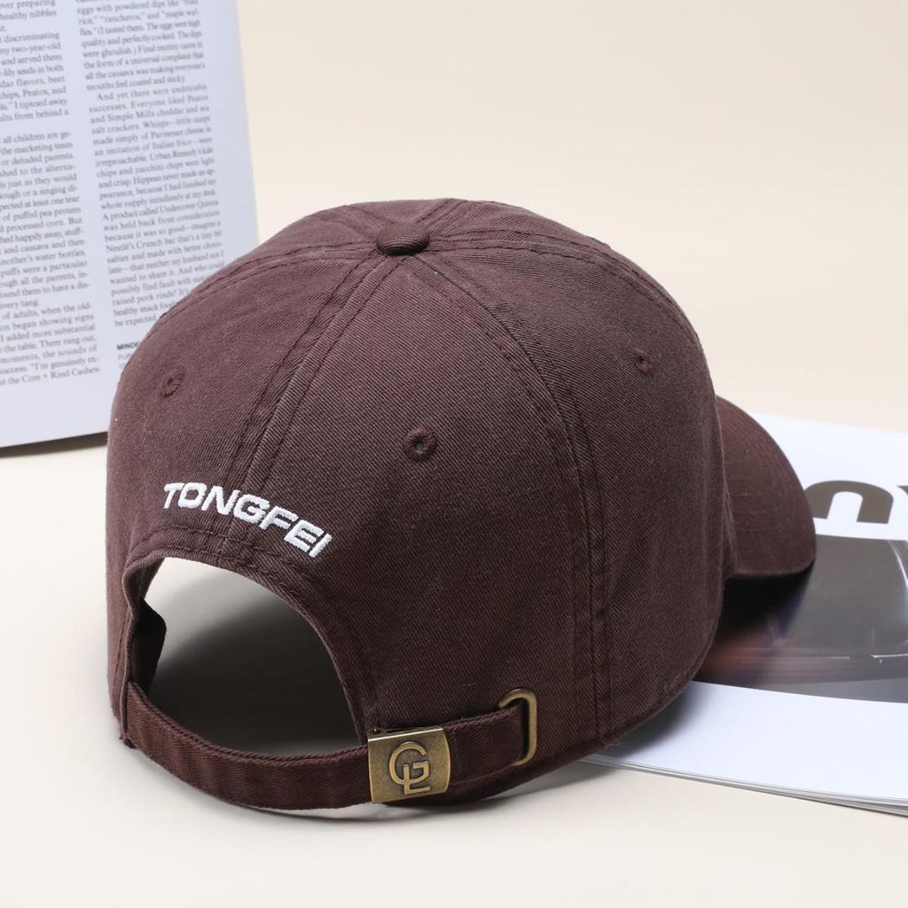 2025 XL Soft Top Duckbill Baseball Cap - Wide Brim, Extra Deep Fit for Larger Head, Face Slimming Design with Embroidered Detail.