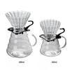 Heat Resistant Thickened Glass Cloud Coffee Pot V60 Coffee Filter Cup Drip Pot with Lid