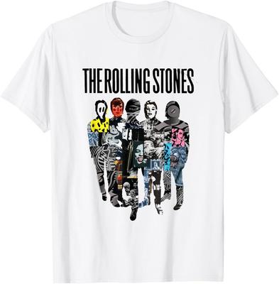 T-Shirt Ufficiale Collage Silhouette Rolling Stones