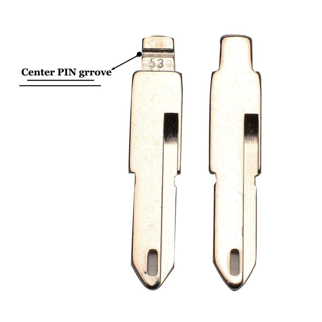 jingyuqin  #53 #54 #58 #72 #73 #152 #153 Remote Key Blade Blank For Lada For Renault Megan Dacia Clio Duster KD VAC102 VA2 HU83