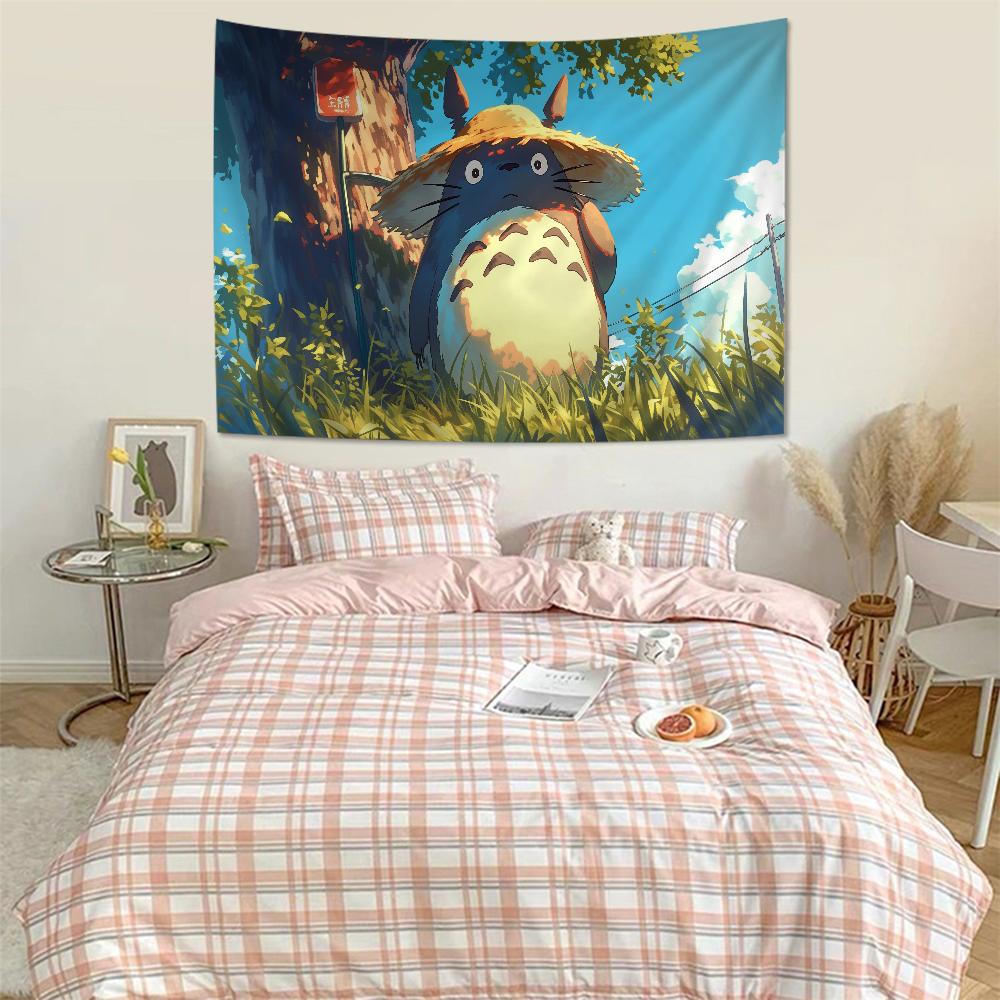 Cartoon My Neighbor Totoro DIY Wall Tapestry For Living Room Home Dorm Decor Wall Art Decor
