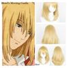 Gold-colored Howl Cosplay Wig With Realistic Scalp Top