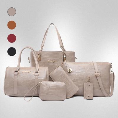 Neue Textur einfacher Modetrend Damenhandtasche Retro Krokodilmuster Schultertasche große Kapazität Tasche Damen