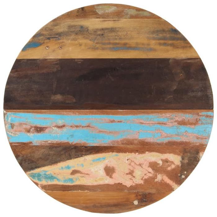 VidaXL Dessus de table rond 80 cm 25-27 mm Bois de récupération solide 286040